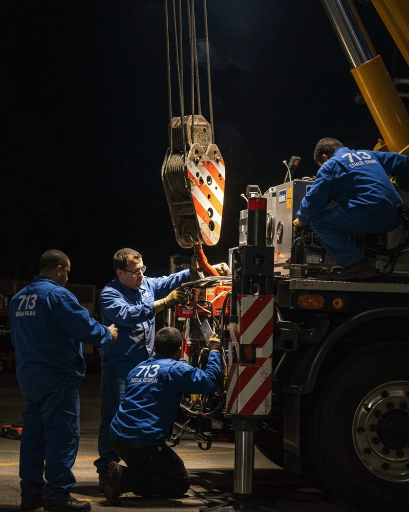 Mounted Crane Truck Repair Texas